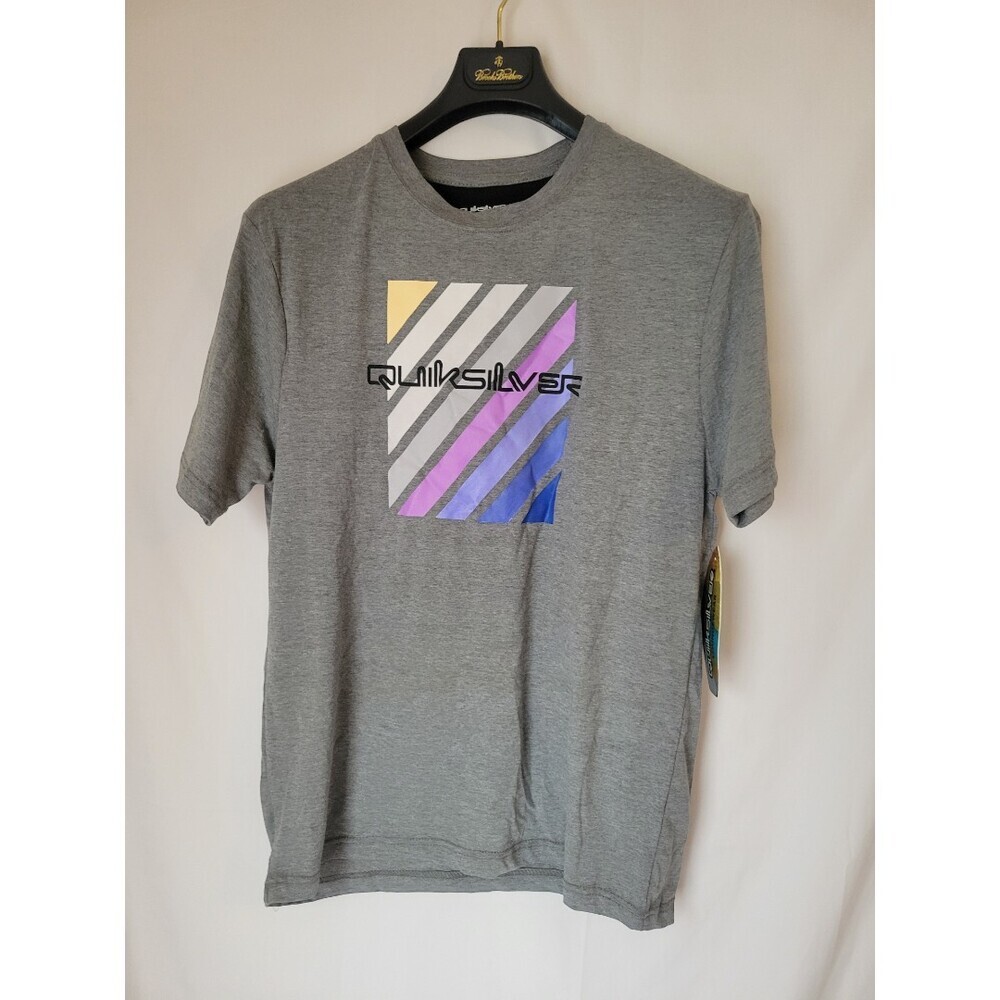 Quiksilver Women's M Gray‎ Heather Graphic Loungewear Activewear T-Shirt Top NWT